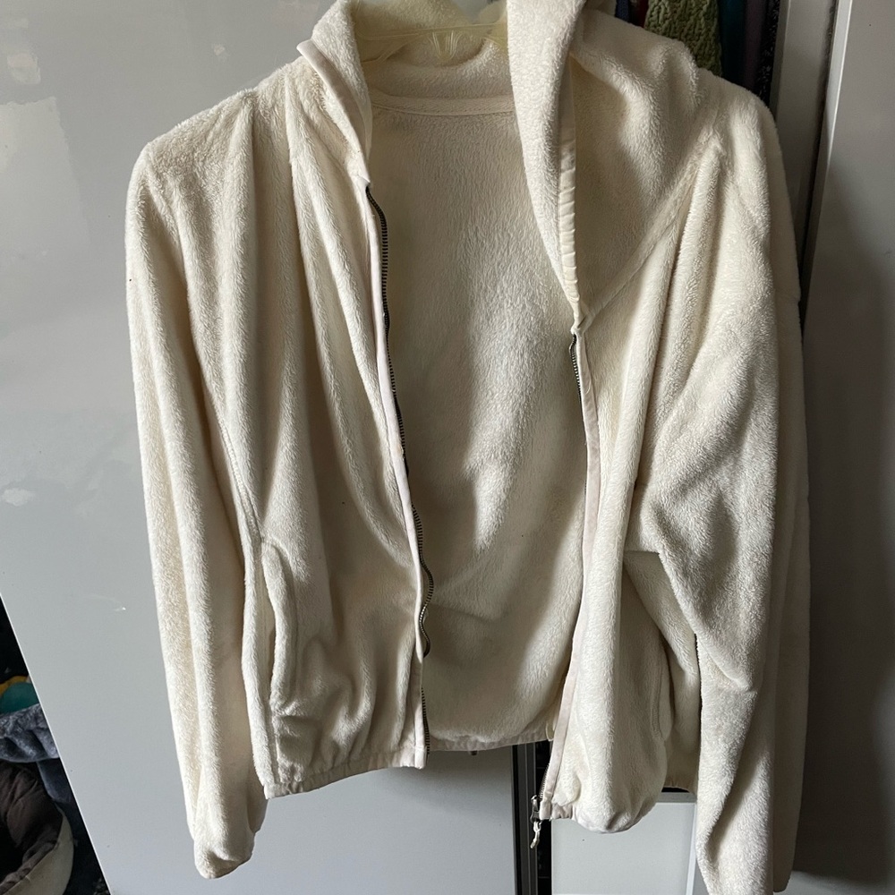 Aeropostale Cream Teddy Jacket